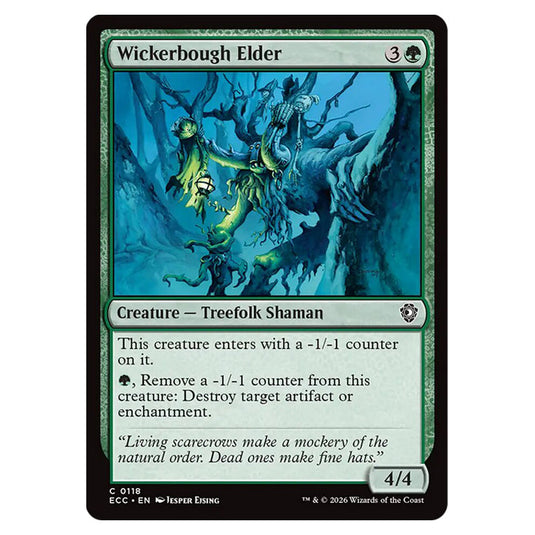 Wickerbough Elder 0118 card from the Magic The Gathering set Lorwyn Eclipsed Commander