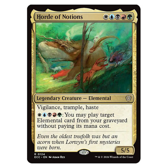 Horde of Notions 0124 card from the Magic The Gathering set Lorwyn Eclipsed Commander
