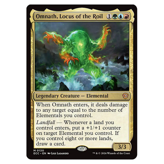 Omnath, Locus of the Roil 0130 card from the Magic The Gathering set Lorwyn Eclipsed Commander