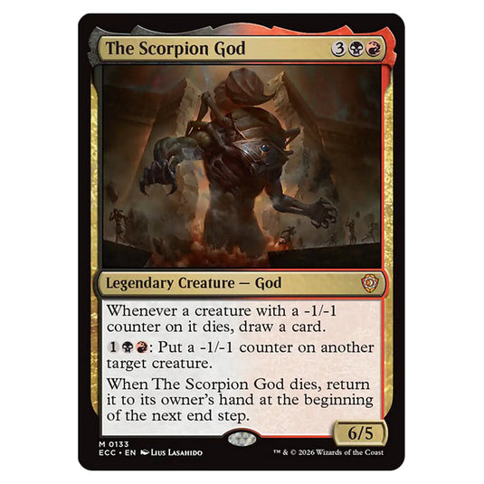 The Scorpion God 0133 card from the Magic The Gathering set Lorwyn Eclipsed Commander