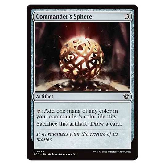 Commander's Sphere 0139 card from the Magic The Gathering set Lorwyn Eclipsed Commander