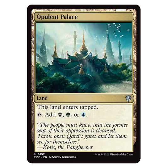 Opulent Palace 0157 card from the Magic The Gathering set Lorwyn Eclipsed Commander