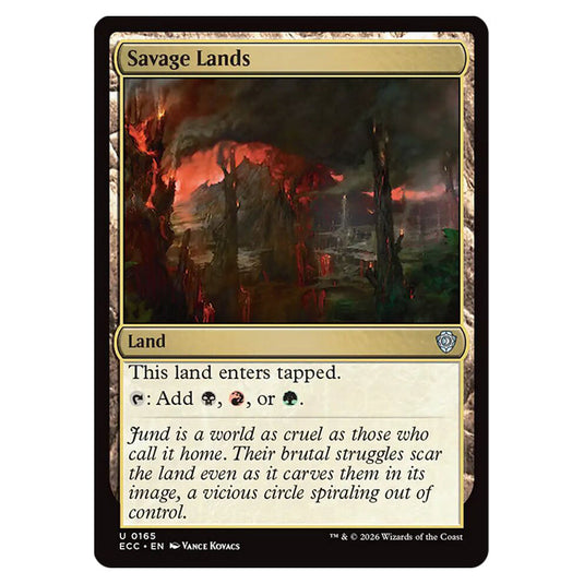 Savage Lands 0165 card from the Magic The Gathering set Lorwyn Eclipsed Commander