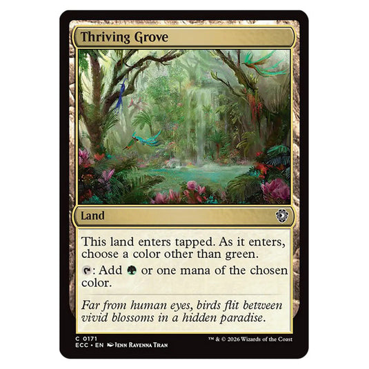 Thriving Grove 0171 card from the Magic The Gathering set Lorwyn Eclipsed Commander