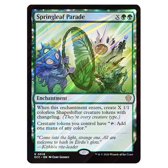 Springleaf Parade 0019 card from the Magic The Gathering set Lorwyn Eclipsed Commander