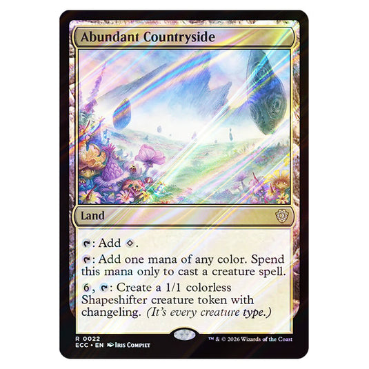 Abundant Countryside 0022 card from the Magic The Gathering set Lorwyn Eclipsed Commander