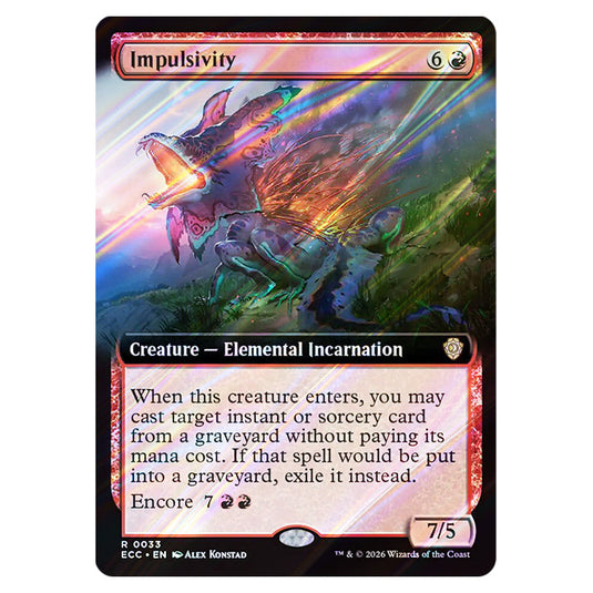 Impulsivity 0033 card from the Magic The Gathering set Lorwyn Eclipsed Commander