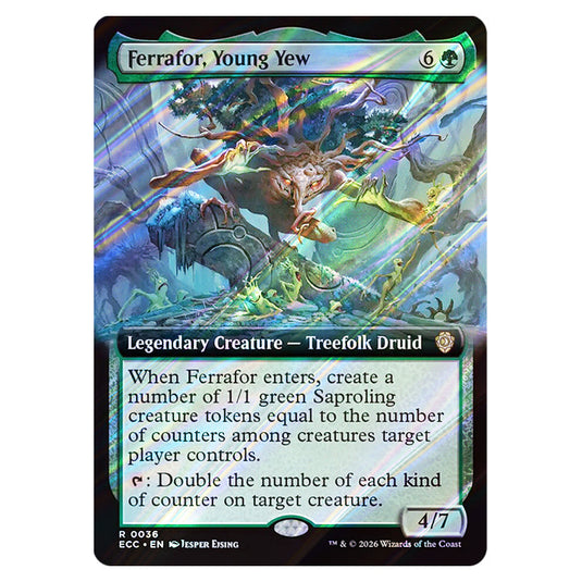 Ferrafor, Young Yew 0036 card from the Magic The Gathering set Lorwyn Eclipsed Commander