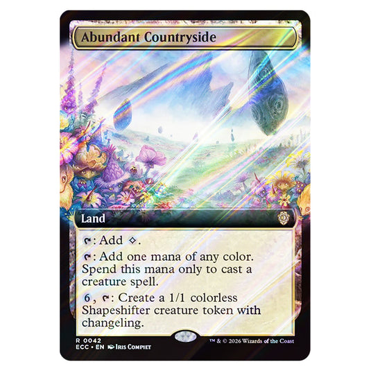 Abundant Countryside 0042 card from the Magic The Gathering set Lorwyn Eclipsed Commander