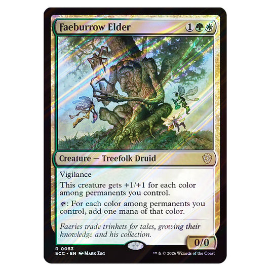 Faeburrow Elder 0053 card from the Magic The Gathering set Lorwyn Eclipsed Commander