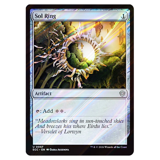Sol Ring 0057 card from the Magic The Gathering set Lorwyn Eclipsed Commander