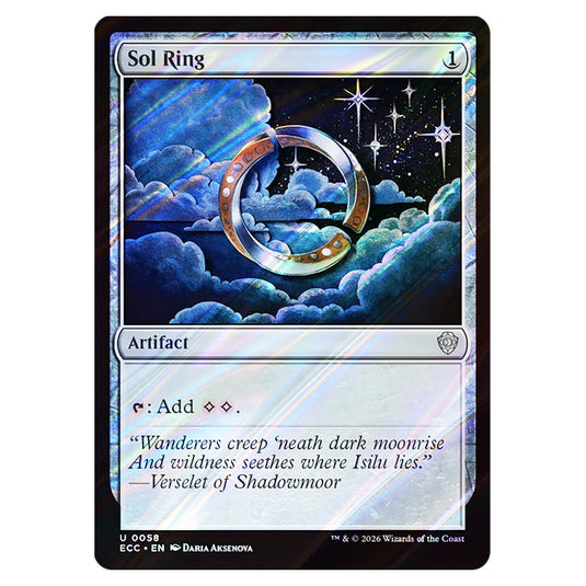 Sol Ring 0058 card from the Magic The Gathering set Lorwyn Eclipsed Commander