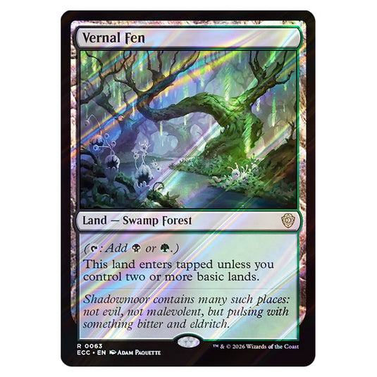 Vernal Fen 0063 card from the Magic The Gathering set Lorwyn Eclipsed Commander