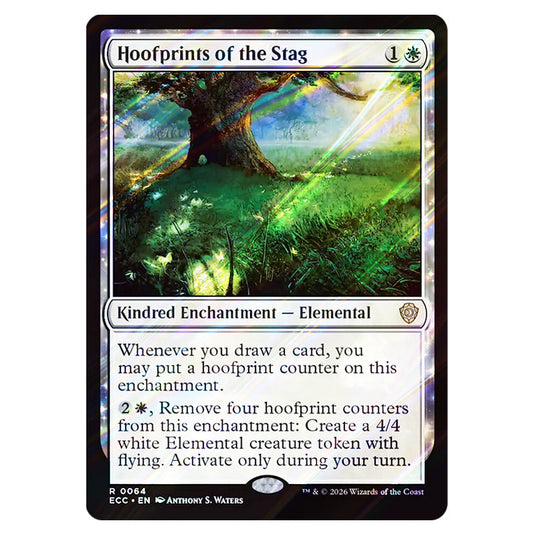 Hoofprints of the Stag 0064 card from the Magic The Gathering set Lorwyn Eclipsed Commander