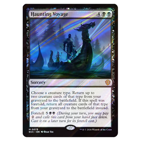 Haunting Voyage 0075 card from the Magic The Gathering set Lorwyn Eclipsed Commander