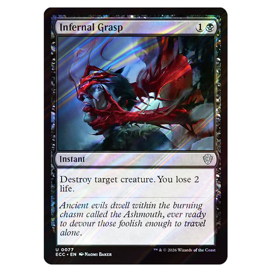 Infernal Grasp 0077 card from the Magic The Gathering set Lorwyn Eclipsed Commander