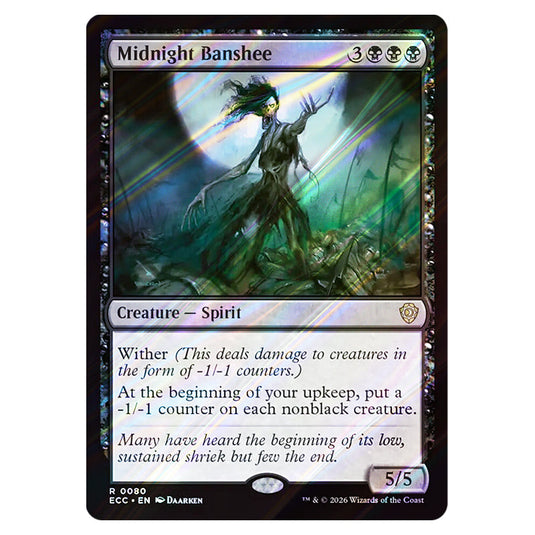 Midnight Banshee 0080 card from the Magic The Gathering set Lorwyn Eclipsed Commander