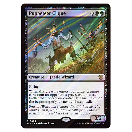 Puppeteer Clique 0084 card from the Magic The Gathering set Lorwyn Eclipsed Commander