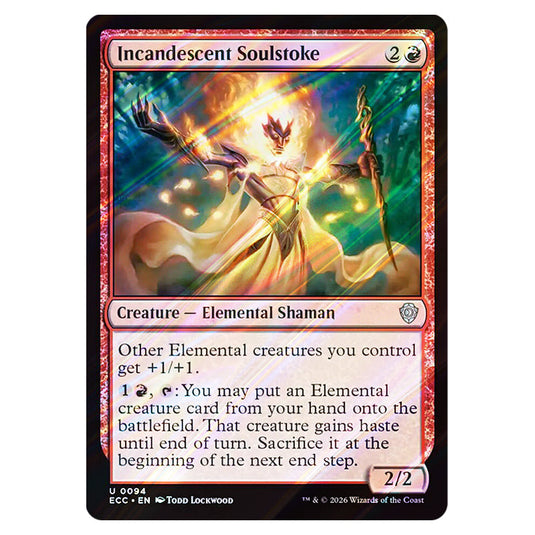 Incandescent Soulstoke 0094 card from the Magic The Gathering set Lorwyn Eclipsed Commander