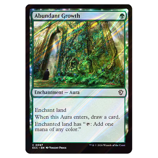Abundant Growth 0097 card from the Magic The Gathering set Lorwyn Eclipsed Commander