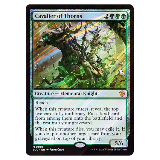 Cavalier of Thorns 0100 card from the Magic The Gathering set Lorwyn Eclipsed Commander