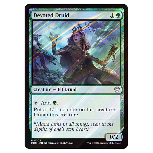 Devoted Druid 0104 card from the Magic The Gathering set Lorwyn Eclipsed Commander