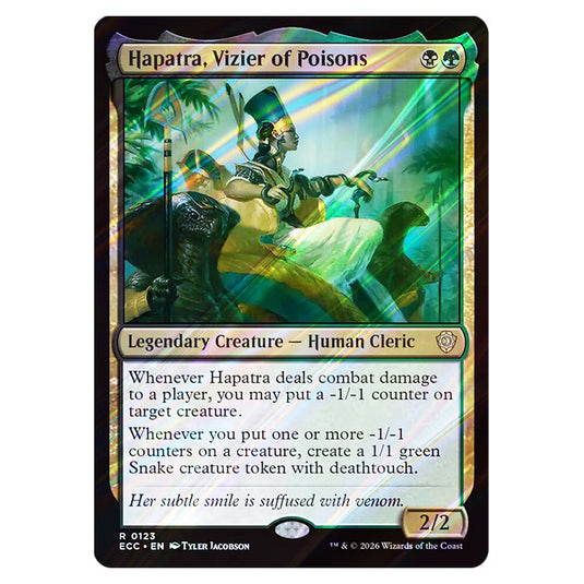 Hapatra, Vizier of Poisons 0123 card from the Magic The Gathering set Lorwyn Eclipsed Commander