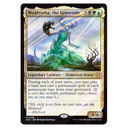 Muldrotha, the Gravetide 0128 card from the Magic The Gathering set Lorwyn Eclipsed Commander