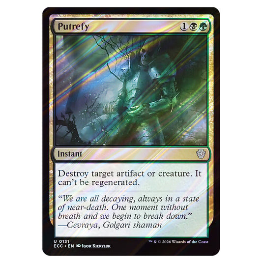 Putrefy 0131 card from the Magic The Gathering set Lorwyn Eclipsed Commander