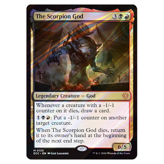 The Scorpion God 0133 card from the Magic The Gathering set Lorwyn Eclipsed Commander