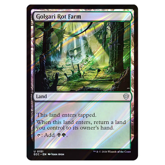Golgari Rot Farm 0151 card from the Magic The Gathering set Lorwyn Eclipsed Commander