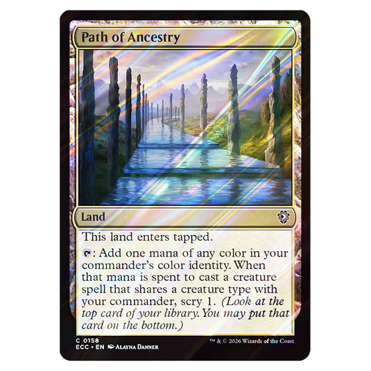 Path of Ancestry 0158 card from the Magic The Gathering set Lorwyn Eclipsed Commander