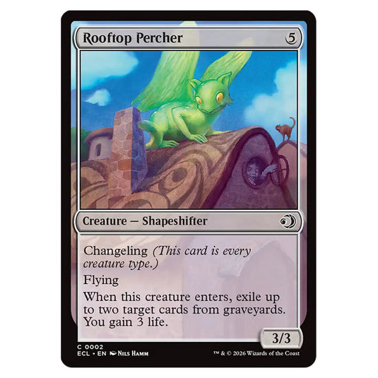 Rooftop Percher 0002 card from the Magic The Gathering set Lorwyn Eclipsed