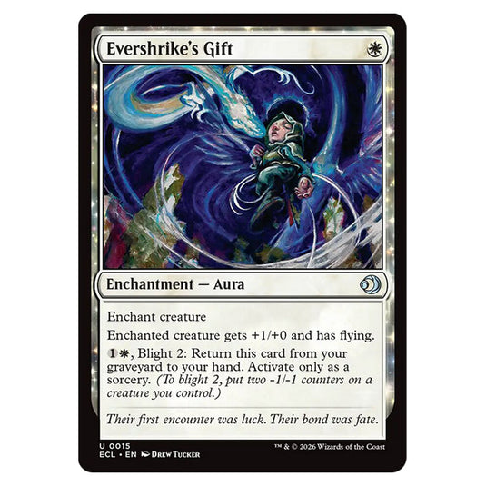 Evershrike's Gift 0015 card from the Magic The Gathering set Lorwyn Eclipsed