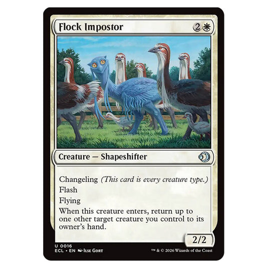 Flock Impostor 0016 card from the Magic The Gathering set Lorwyn Eclipsed
