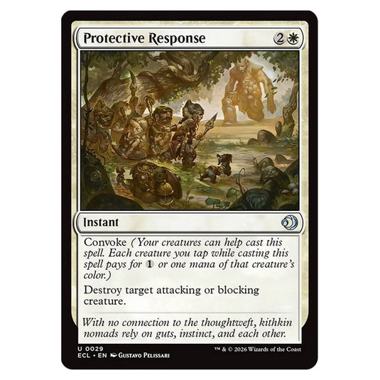 Protective Response 0029 card from the Magic The Gathering set Lorwyn Eclipsed