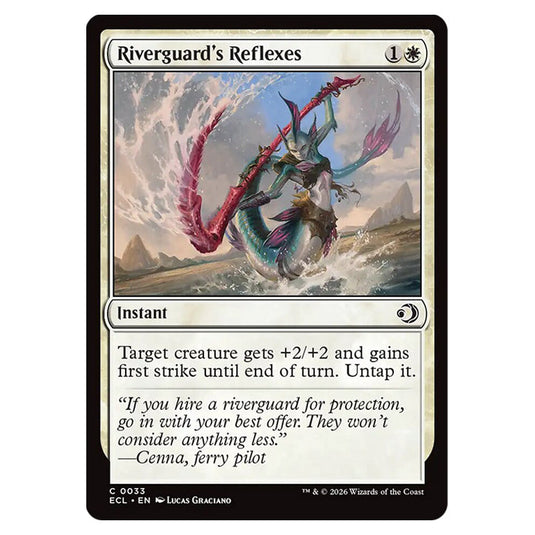 Riverguard's Reflexes 0033 card from the Magic The Gathering set Lorwyn Eclipsed
