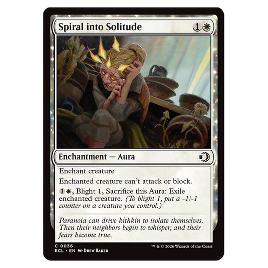 Spiral into Solitude 0036 card from the Magic The Gathering set Lorwyn Eclipsed