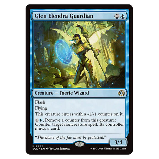 Glen Elendra Guardian 0051 card from the Magic The Gathering set Lorwyn Eclipsed