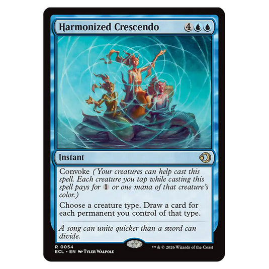 Harmonized Crescendo 0054 card from the Magic The Gathering set Lorwyn Eclipsed