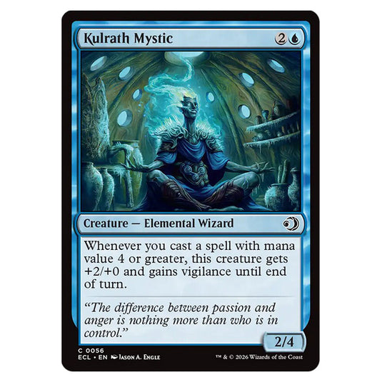 Kulrath Mystic 0056 card from the Magic The Gathering set Lorwyn Eclipsed