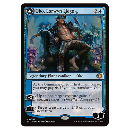 Oko, Lorwyn Liege // Oko, Shadowmoor Scion 0061 card from the Magic The Gathering set Lorwyn Eclipsed