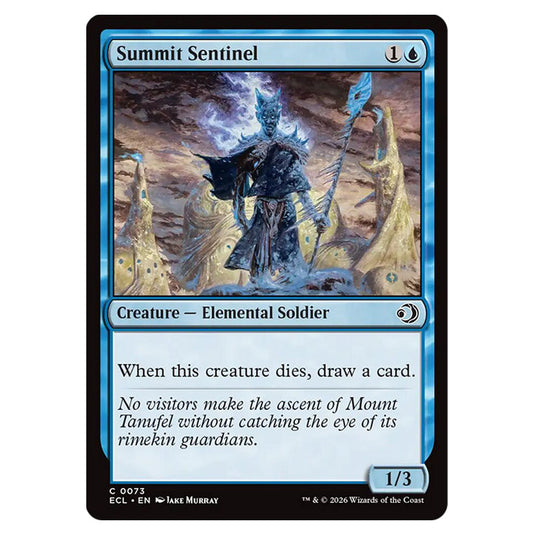 Summit Sentinel 0073 card from the Magic The Gathering set Lorwyn Eclipsed