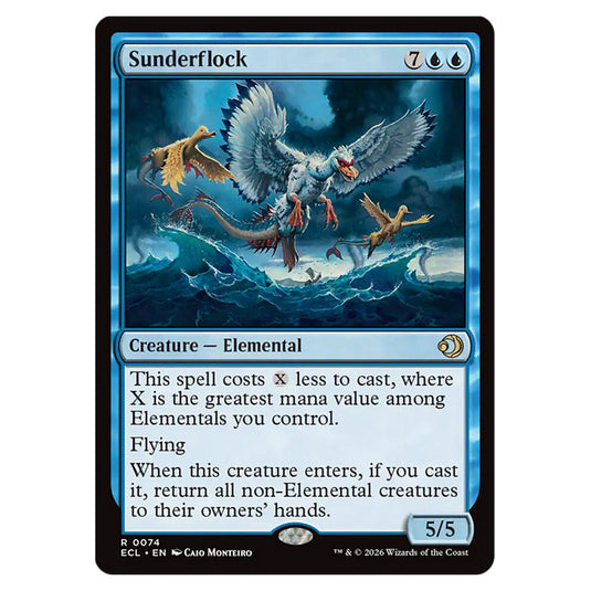 Sunderflock 0074 card from the Magic The Gathering set Lorwyn Eclipsed