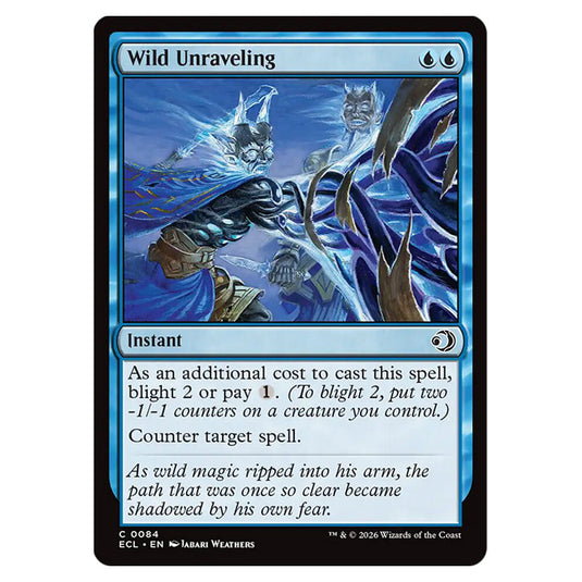 Wild Unraveling 0084 card from the Magic The Gathering set Lorwyn Eclipsed