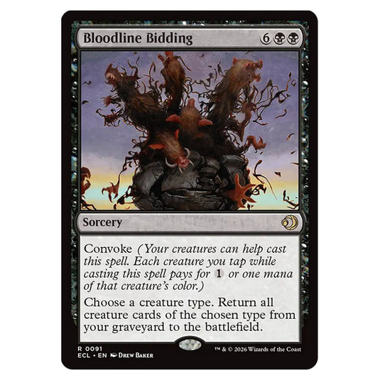 Bloodline Bidding 0091 card from the Magic The Gathering set Lorwyn Eclipsed