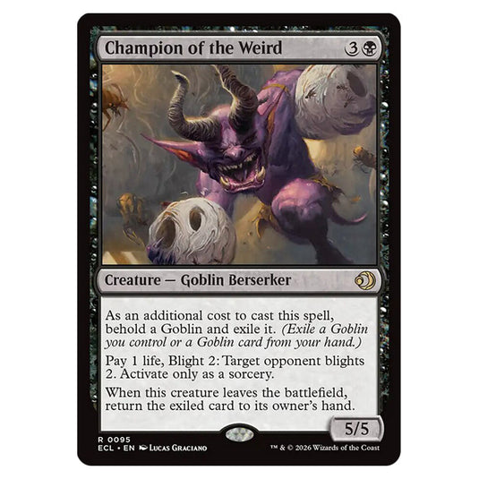 Champion of the Weird 0095 card from the Magic The Gathering set Lorwyn Eclipsed