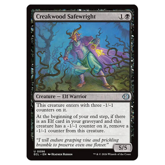 Creakwood Safewright 0096 card from the Magic The Gathering set Lorwyn Eclipsed
