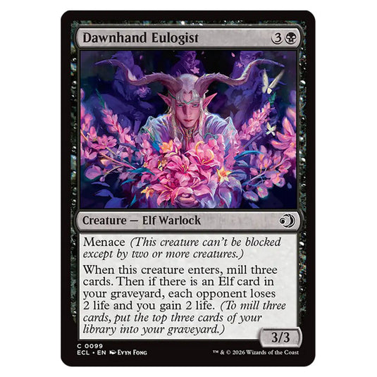 Dawnhand Eulogist 0099 card from the Magic The Gathering set Lorwyn Eclipsed