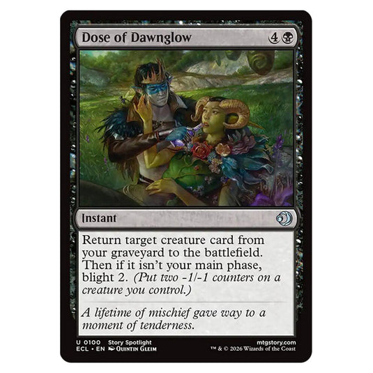 Dose of Dawnglow 0100 card from the Magic The Gathering set Lorwyn Eclipsed
